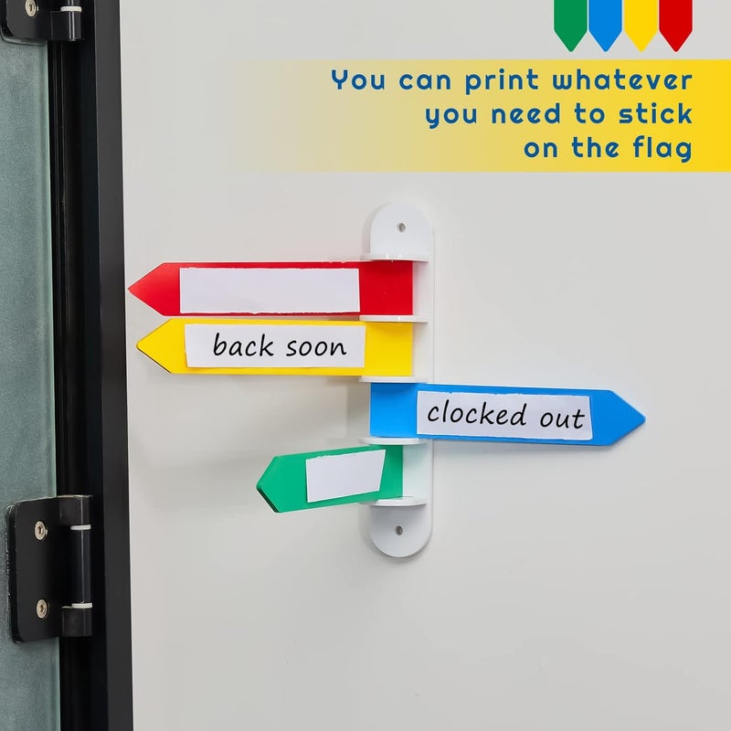 BBTO 1 Pc Exam Room Flags Pack 7 Inches Long Door Flags Primary Colors Chamber Room Status Indicators Signal Sign for Doctors Offices Hospitals and Clinics Supplies - Image 4